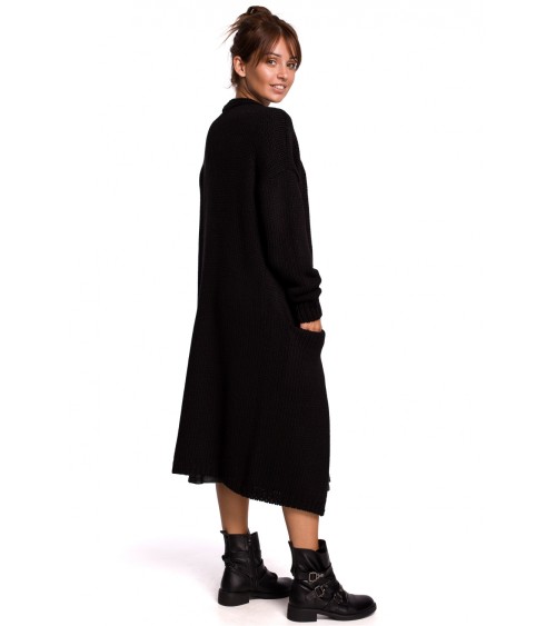 Sweter Kardigan Model BK053 Black - BE Knit
