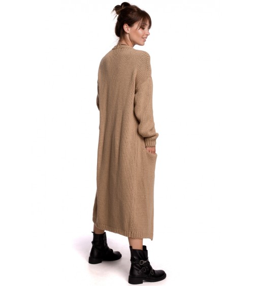 Sweter Kardigan Model BK053 Camel - BE Knit