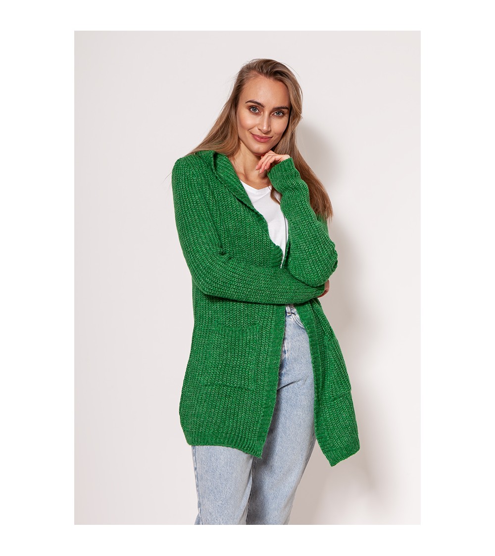 Sweter Kardigan Model PA018 Green - MKM