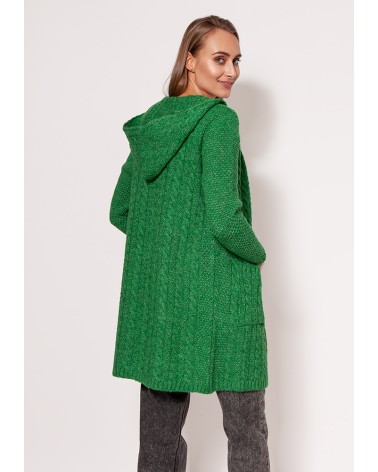 Sweter Kardigan Model PA019 Green - MKM