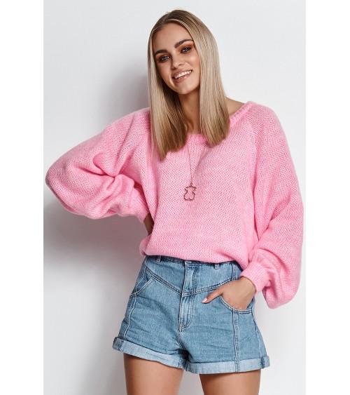 Sweter Damski Model S114 baby Pink - Makadamia