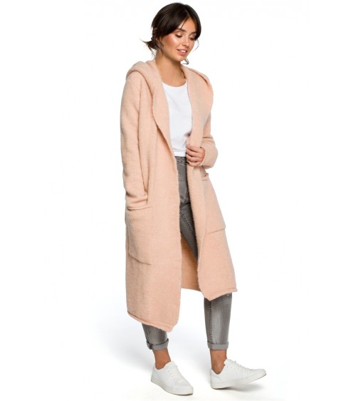 Sweter Kardigan Model BK016 Pale Pink - BE Knit
