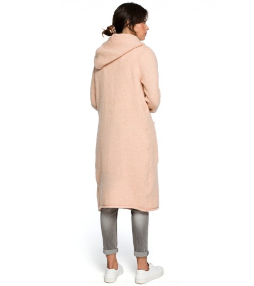Sweter Kardigan Model BK016 Pale Pink - BE Knit