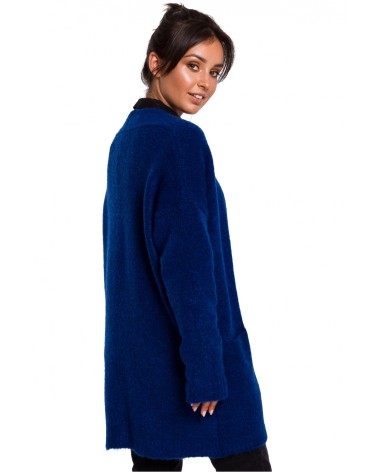 Sweter Kardigan Model BK034 Szafir - BE Knit