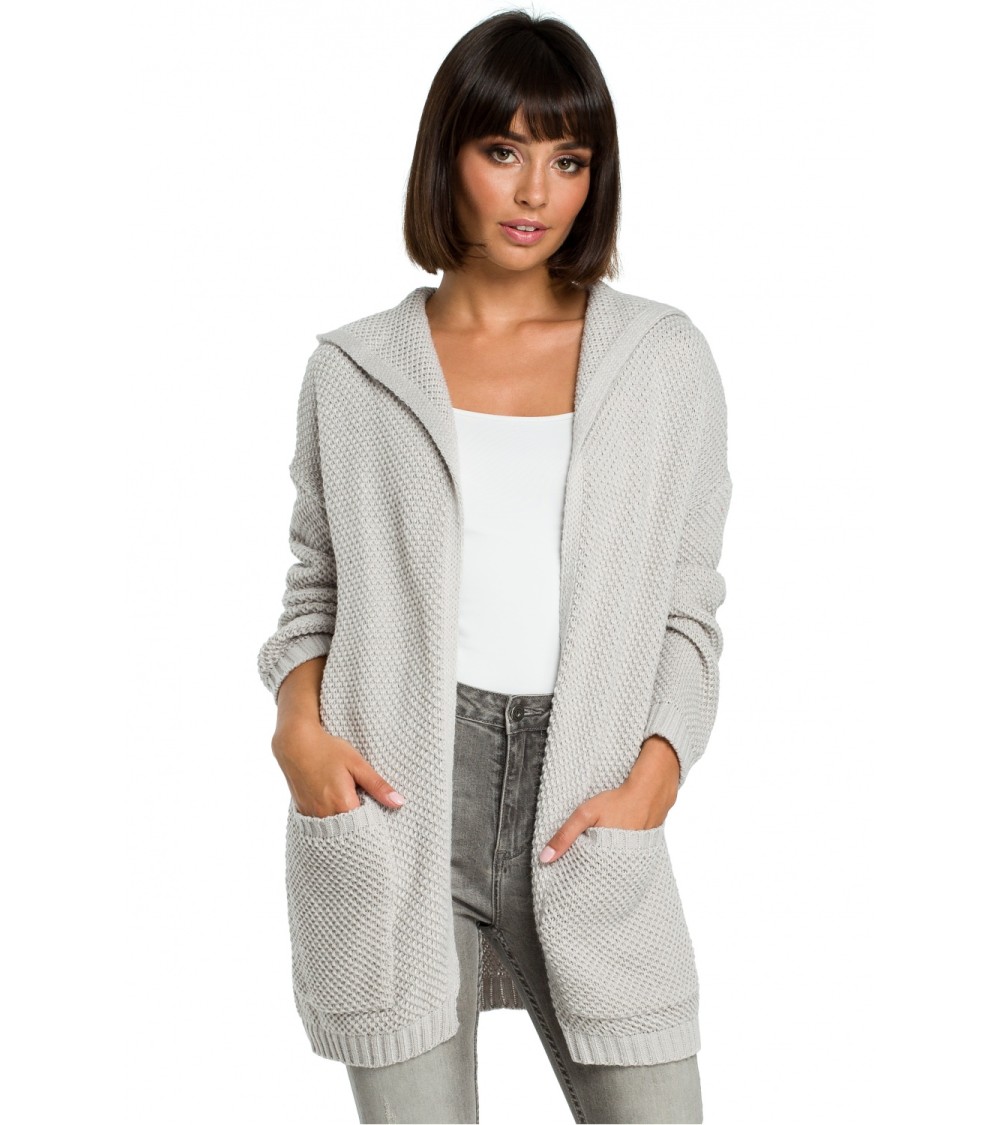Sweter Damski Model BK002 Grey - BE Knit