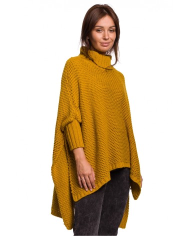Sweter Ponczo Model BK049 Honey - BE Knit