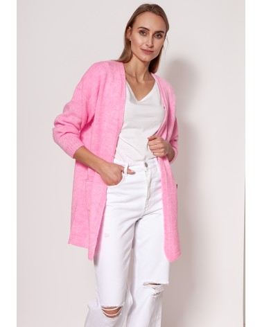 Sweter Kardigan Model PA013 Baby Pink - MKM