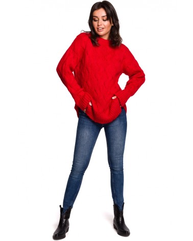 Sweter Damski Model BK038 Red - BE Knit