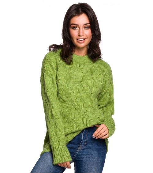Sweter Damski Model BK038 Green - BE Knit