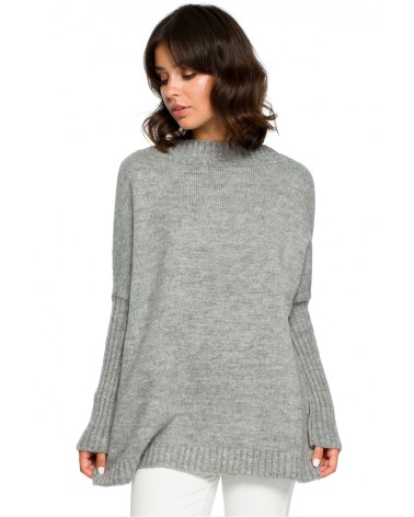 Sweter Damski Model BK009 Grey - BE Knit