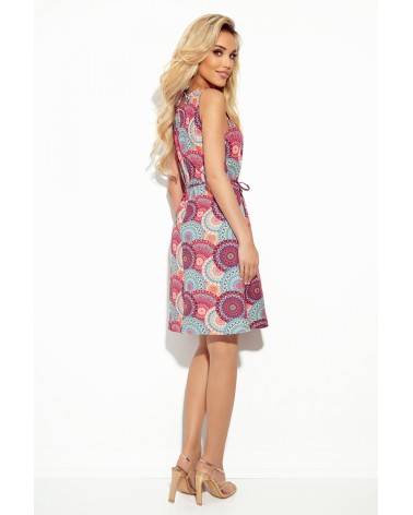 Sukienka Model 377-1 Pink/Blue Mandale - Numoco