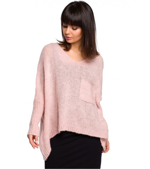 Sweter Damski Model BK018 Pink - BE Knit