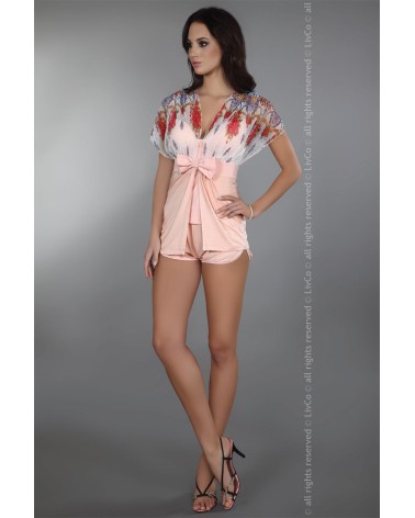 Szlafrok Model Imperia Dressing Gown Powder Pink - Livia Corsetti Fashion