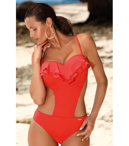 Jednoczęściowy strój kąpielowy Kostium kąpielowy Model Belinda Portland M-548 Orange - Marko