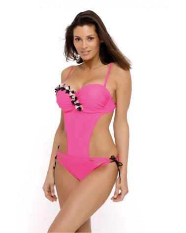 Jednoczęściowy strój kąpielowy Kostium kąpielowy Model Evelyn Rosa Shocking M-530 Pink - Marko