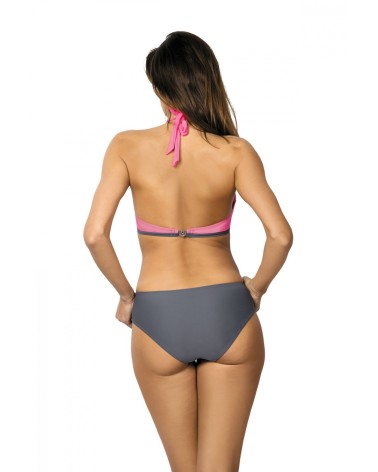 Jednoczęściowy strój kąpielowy Kostium Kąpielowy Model Beatrix Ardesia-Popstar M-337 Pink/Grey - Marko