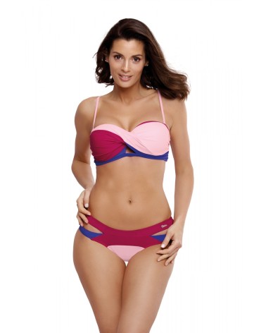 Kostium dwuczęściowy Kostium kąpielowy Model Selena Magenta-Dafne-Baltimora M-545 Fuksja/Light Pink - Marko