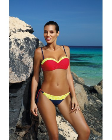Kostium dwuczęściowy Kostium kąpielowy Model Felicia Blu Assoluto-Anaranjado M-491 Red - Marko