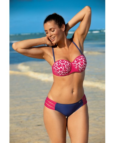 Jednoczęściowy strój kąpielowy Kostium kąpielowy Model Marika M-634 Pink/Blue - Marko