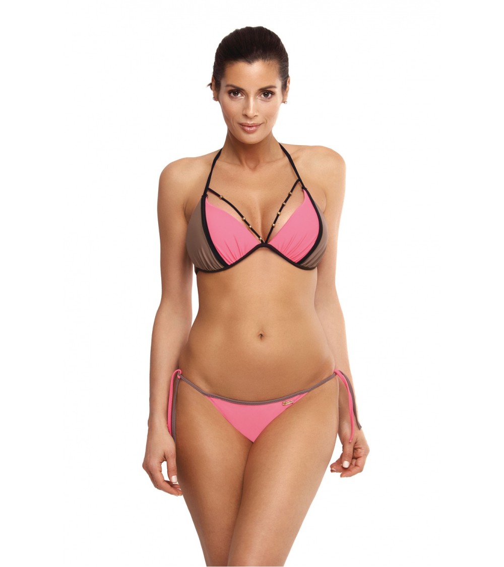 Kostium dwuczęściowy Kostium Kąpielowy Model Lara Rosella-Fango M-511 Mokka/Pink - Marko