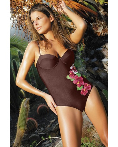 Jednoczęściowy strój kąpielowy Kostium kąpielowy Model Christine Brown - Ewlon