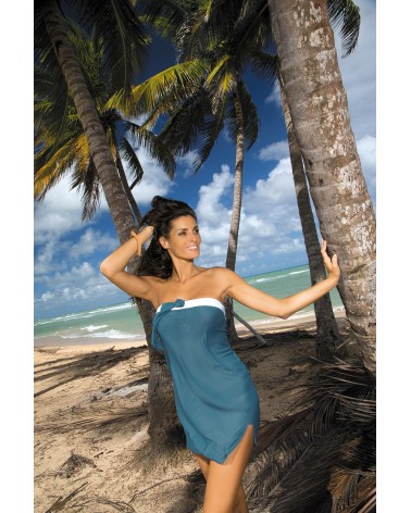 Sukienka Plażow Pareo Model Mia Sharm M-241 Sea  - Marko
