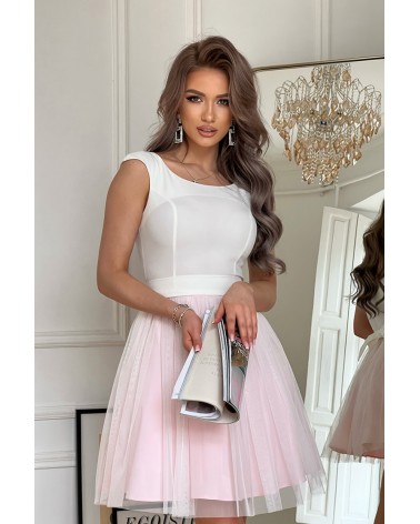 Sukienka Model 283-32 Ecru/Pink - Bicotone