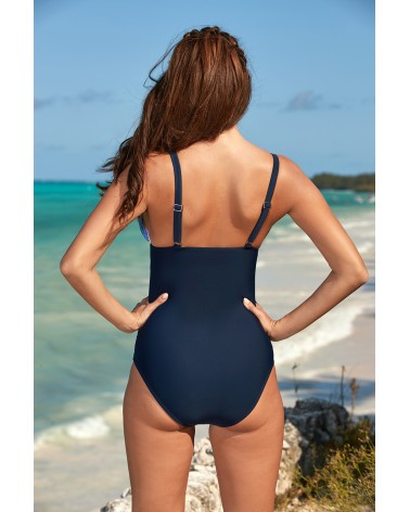 Jednoczęściowy strój kąpielowy Kostium kąpielowy Model Beryl 05 Blue - Madora