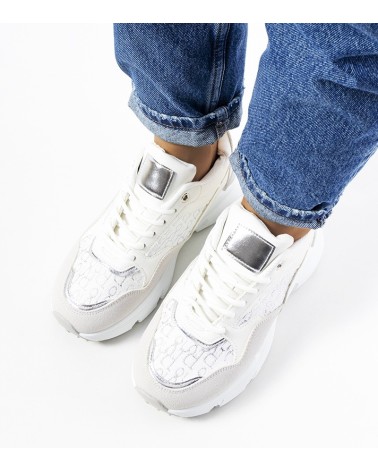 Białe sneakersy damskie Viale