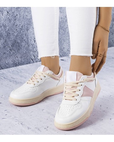 Biało-różowe damskie sneakersy Marcella