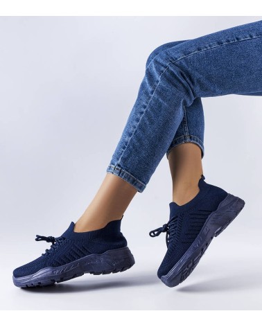 Niebieskie sneakersy z elastyczną cholewką Gois