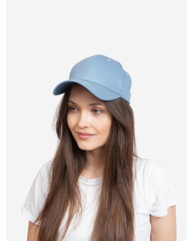 Klasyczna damska czapka z daszkiem niebieska