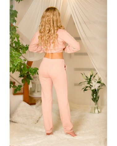 Spodnie Dresowe Model Fogo bawełna Pink - Kalimo