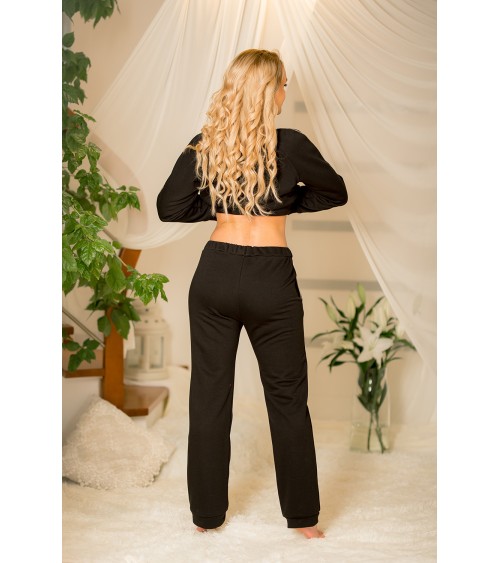 Spodnie Dresowe Model Maio bawełna Black - Kalimo