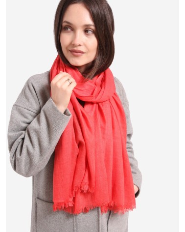 Klasyczny damski szalik czerwony