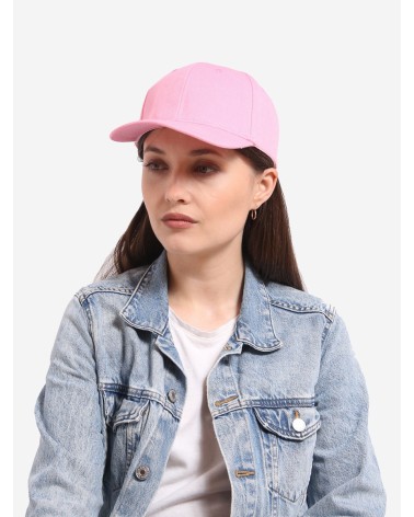 Damska czapka z daszkiem różowa