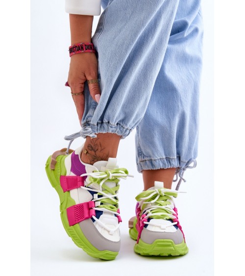 Buty Sportowe Model Chillout! BL357P Green/Pink - Step in style