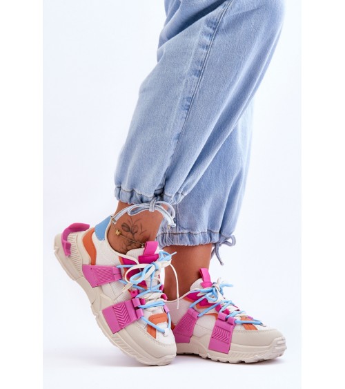 Buty Sportowe Model Chillout! BL357P Beige/Pink - Step in style