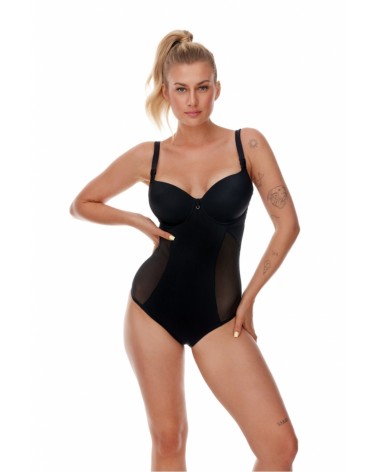 Jednoczęściowy strój kąpielowy Kostium Jednoczęściowy Kopa Model Devon Black - Lupo Line