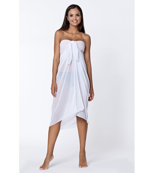 Sukienka Plażow Pareo Model 7291/V1 White - Lorin