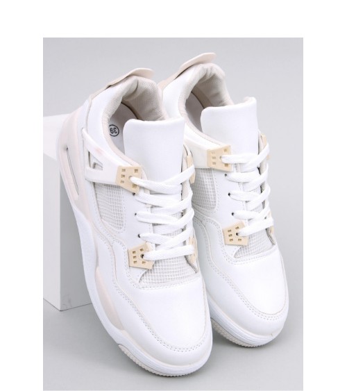 Sneakersy damskie VEDDER WHITE/BEIGE - Inello