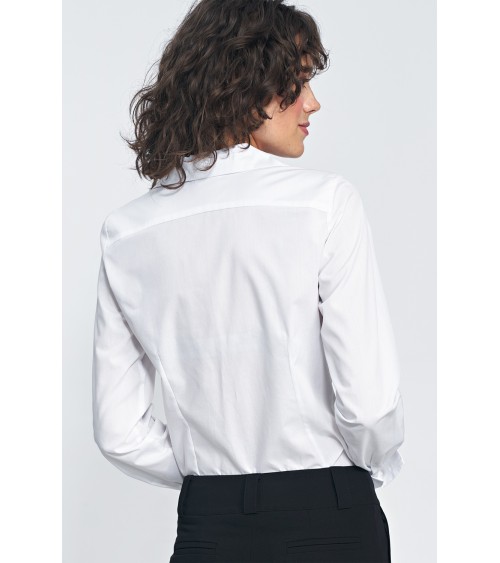 Elegancka biała koszula K71 White - Nife