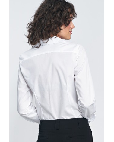 Elegancka biała koszula K71 White - Nife