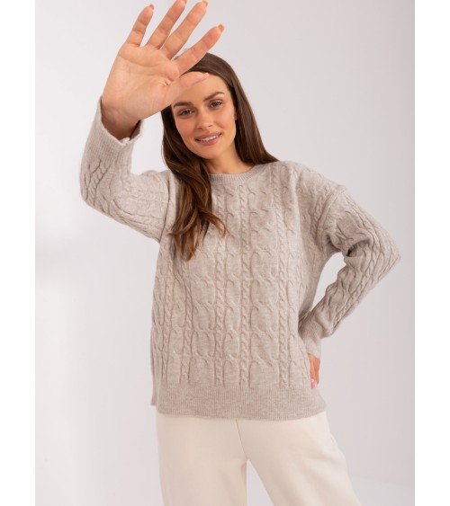 Sweter z warkoczami AT-SW-2335.27