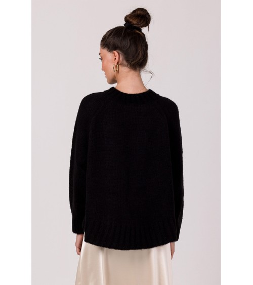 Sweter Damski Model BK105 Black - BE Knit