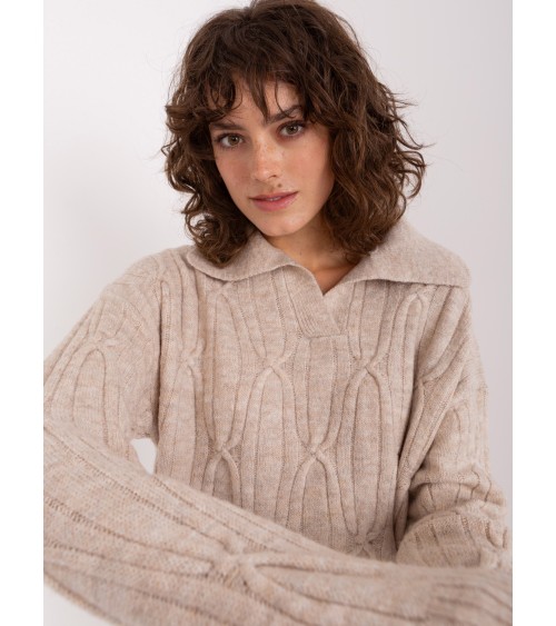 Sweter z warkoczami AT-SW-2349-2.27