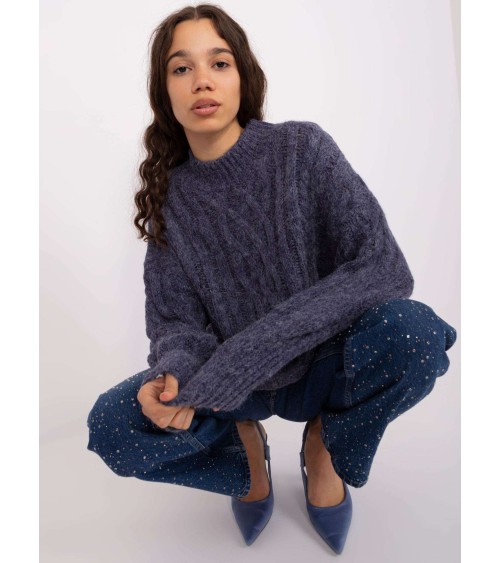 Sweter z warkoczami AT-SW-2363-2.11P