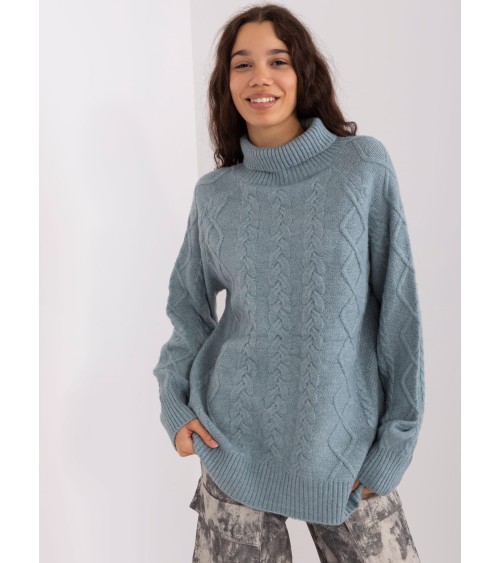 Sweter z warkoczami AT-SW-2355-2.12P