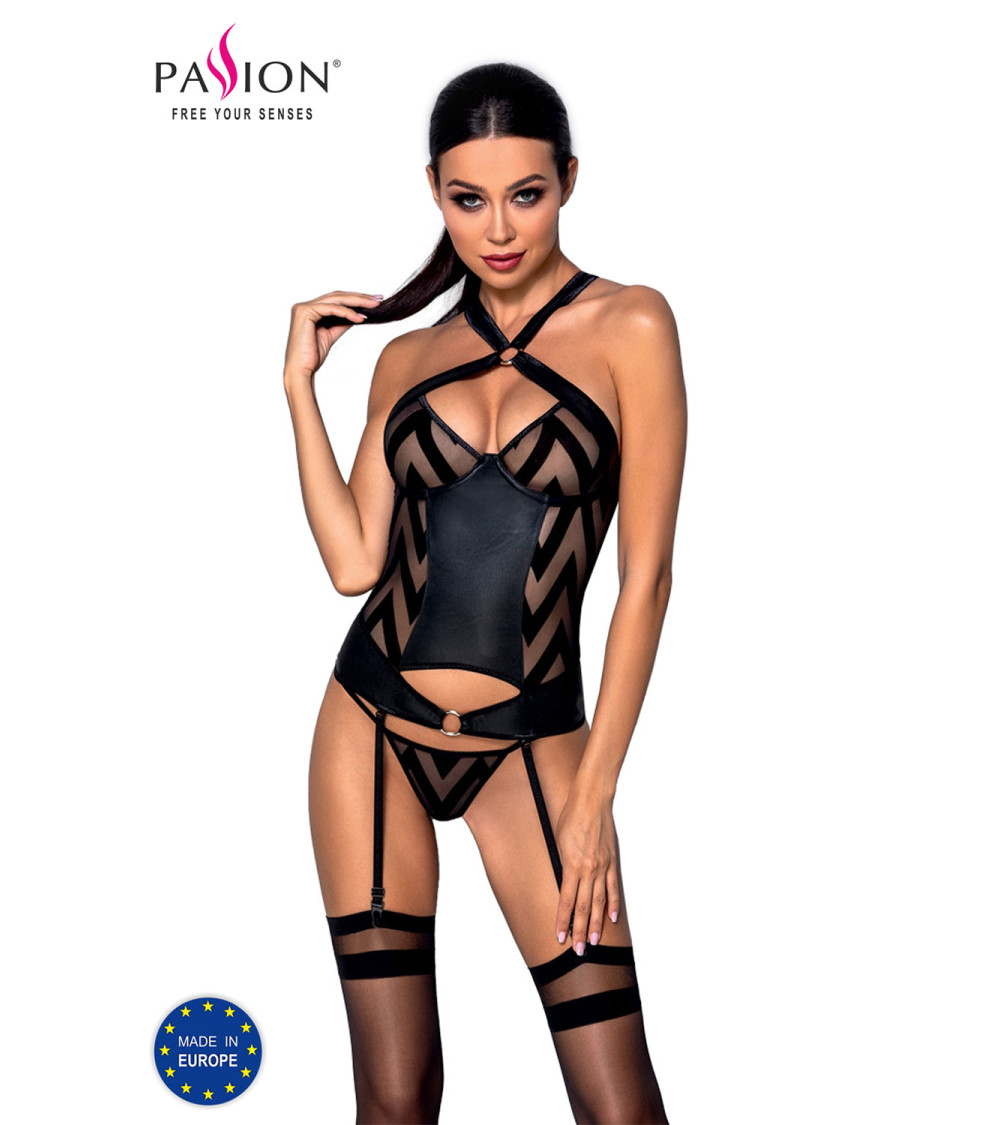 Komplet corset Model Hima Black - Passion
