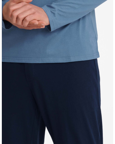 Piżama Insure 40963-55X Niebiesko-Granatowa